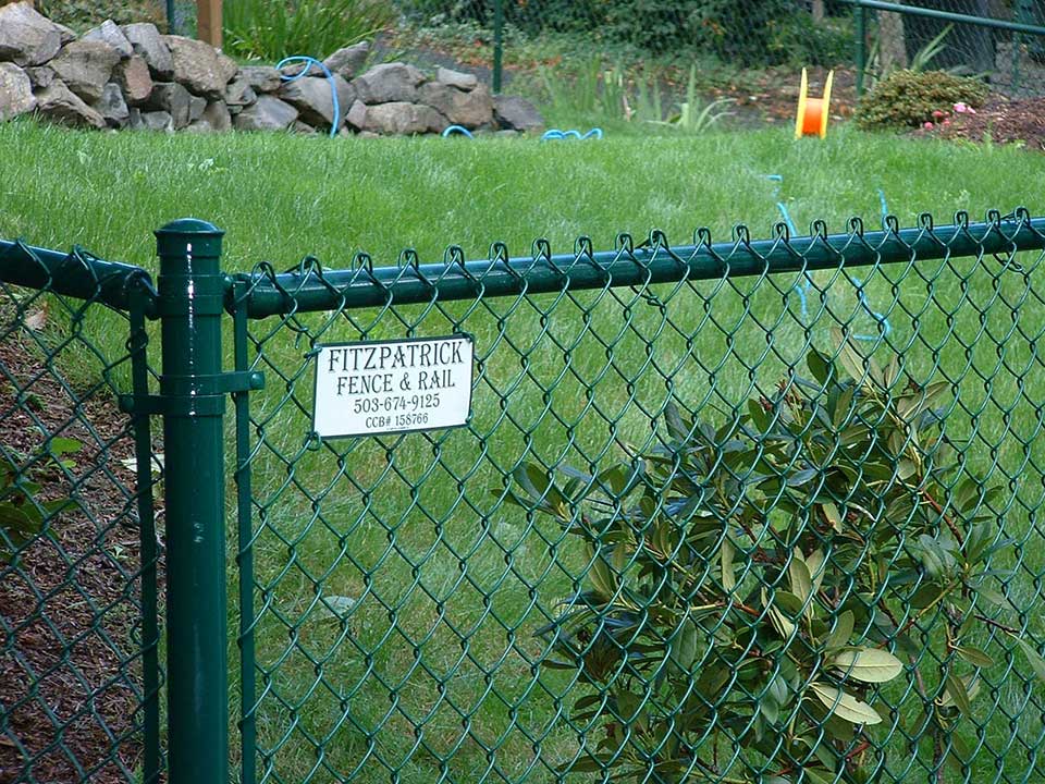 GREEN VINYL CHAIN LINK Fitzpatrick Fence And Rail